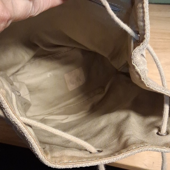 Ugg Mini Suede Leather Backpack Beige  RARE main image 10